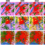 Annual Past-Present Land Cover Classification from Landsat using Deep Learning for Urban Agglomerations